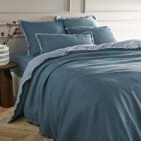 Alhanasia Washed Linen Duvet Cover with Double Fringe