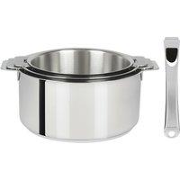 Set of 3 Removable Mutine Pans + 1 Caste Handle