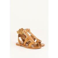 Leather Flat Sandals