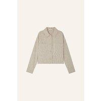 Notteri Striped Shacket in Linen and Cotton