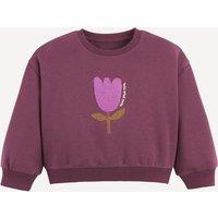 Floral Print Sweatshirt with Crew Neck