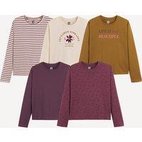 Pack of 5 Long Sleeve T-Shirts