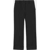 High Waist Straight Trousers in 7/8 Length