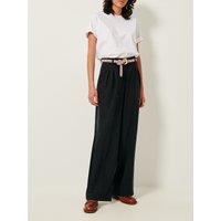 Pleated Wide Leg Trousers, High Waist, Emile