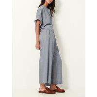 Striped Wide Leg Trousers, 7/8ths, Isla Minima