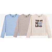 Pack of 3 T-Shirts with Long Sleeves