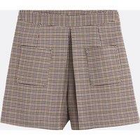 Houndstooth Checked Shorts