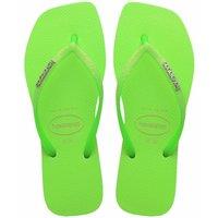 Slim Square Glitter Neon Flip Flops