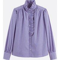 Signatures Charlne Striped Shirt with Victorian Collar