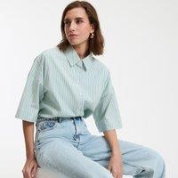 Amber Signature Loose Fit Shirt with Elbow Length Sleeves