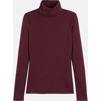 Lyocell Blend Turtleneck Top with Long Sleeves