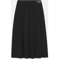 Midi Length Full Skirt with Pleats