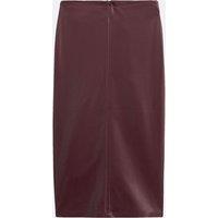 Midi Pencil Skirt in Faux Leather