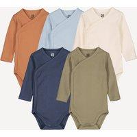 Pack of 5 Newborn Long Sleeve Bodysuits