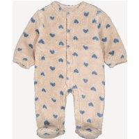 Fleece Onesie with Hearts Motif