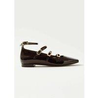 Luke Mary Jane Ballet Pumps in Leather