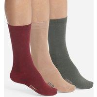 Pack of 3 Pairs of Plain Crew Socks