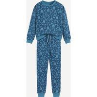 Forest Anima Print Fleece-Lined Pyjamas