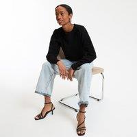 Crew-Neck Jumper in Fine Metallic Knit