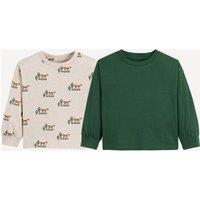Pack of 2 T-Shirts with Long Sleeves