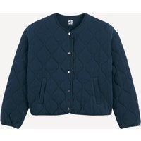 Quilted Sweatshirt with Press-Stud Fastening