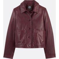 Signatures Abella Short Buttoned Jacket in Leather