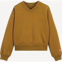 Fleece V-Neck Sweatshirt
