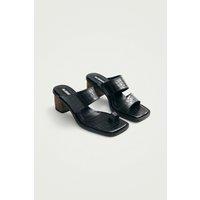 Gabin Leather Heeled Mules