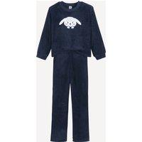 Fleece Pyjamas with Rabbit Motif
