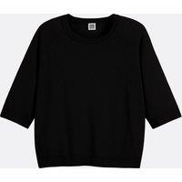 100% Wool Crew Neck Jumper with Short Sleeves