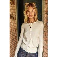 Forina Long Sleeve Cardigan with Textured Polka Dots