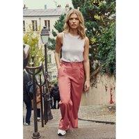 Polimo Wide Leg Trousers with Pleat Front