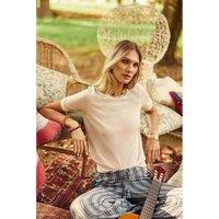 Marilou Fine Knit Jumper with Short Sleeves and Crew Neck