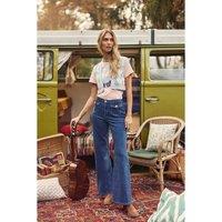 Peyton Flared Jeans with Wide Leg