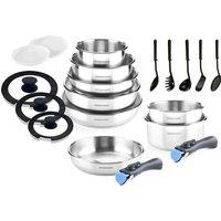 20 Pieces Stainless Steel Kitchenware Set