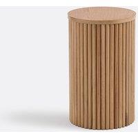 Tamula Sofa Side Table in Oak and Oak Veneer