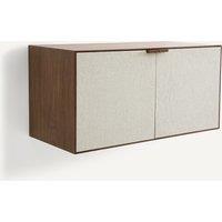 Aldon 2-Door Box in Walnut and Fabric