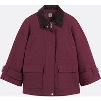 Mid-Length Barn Jacket with Zip Fastening