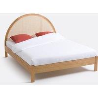 Homi Bed with Bed Base and Canework Headboard