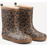 Kids Leopard Print Lined Wellies
