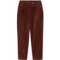 Pleat Front Trousers in Smooth Velour