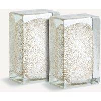 Set of 2 Diafani Glass Bookends