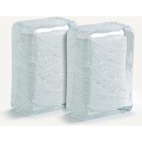 Set of 2 Diafani Glass Bookends