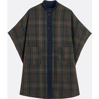 Checked Reversible Cape Coat