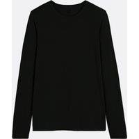 Loose Fit T-Shirt with Crew Neck and Long Sleeves