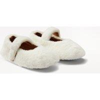 Kids Mary Janes-Style Slippers in Sherpa Fabric