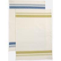 Set of 2 Barjac Tea Towels in Striped Cotton