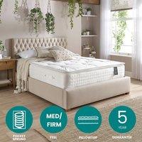 Aspire Luxury 3000 Pocket Natural Wool & Cashmere Pillowtop Mattress