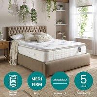 Aspire Luxury 7000 Pocket Climate Cool Natural Wool Pillowtop Mattress