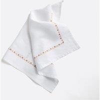 Set of 2 Mynia Napkins in Embroidered Linen